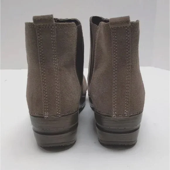 Sanita Taupe Suede Ankle Booties - Picture 7 of 12